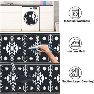 U'Artlines Southwestern Cotton Area Rug Runner - 2'x6'