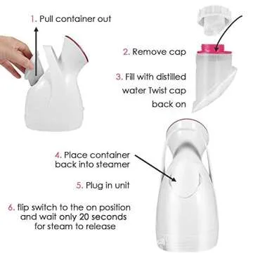 Facial Steamer, Upgraded 20X Penetration Nano Ionic Face Steamer, Facial Warm Mist Humidifier for Face Spa Moisturizing Cleaning&Unclogging Pores Treating Sinuses with Free 4PCS Stainless Skin Kit