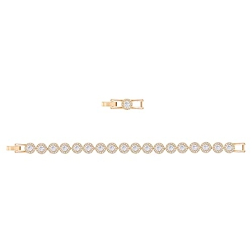 Swarovski Una Angelic Tennis Bracelet in Rose-Gold Finish