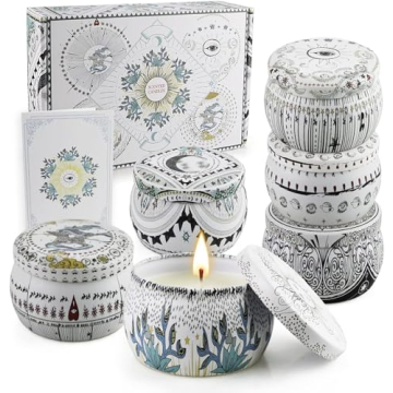 Aromatherapy Candles Gift Set - 6 Pack for Women