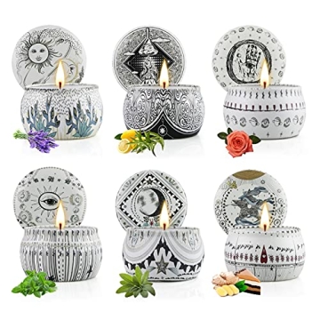 Aromatherapy Candles Gift Set - 6 Pack for Women