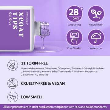 btartboxnails Nail Tips Builder Gel Set - 15ml Nail Tip Builder Gel 15ml Top Coat with Gel Nail Glue for French Tip Gel Nails 30+Days Long Lasting