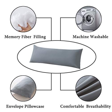 ELNIDO QUEEN Body Pillow - Soft 20x54in for Ultimate Comfort