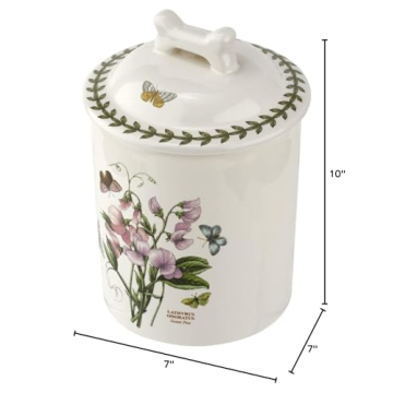 Portmeirion Botanic Garden Pet Treat Jar - Sweet Pea Design