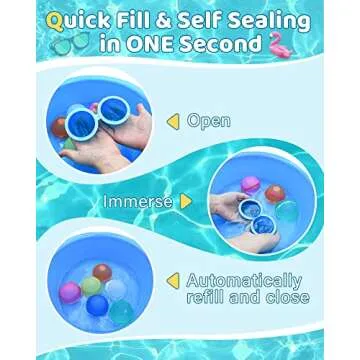 SOPPYCID Reusable Water Balloons Pool Toys,Water Balloons for Kids