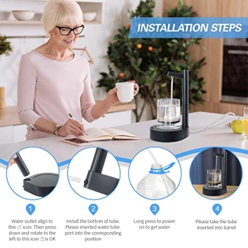 Keweis Electric Water Bottle Dispenser for Easy Hydration