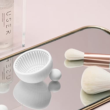Pubcontti Silicone Makeup Brush Cleaner Mat Portable Durable