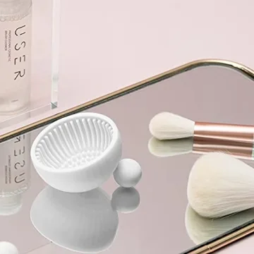Pubcontti Silicone Makeup Brush Cleaner Mat Portable Durable