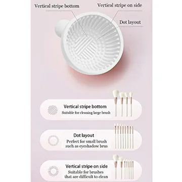 Pubcontti Silicone Makeup Brush Cleaner Mat Portable Durable