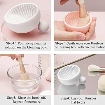 Pubcontti Silicone Makeup Brush Cleaner Mat Portable Durable