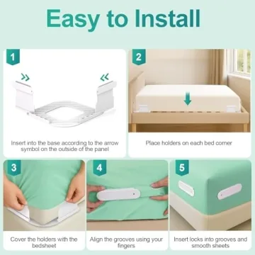 Secure QPSCGDU Bed Sheet Holders for All Mattress Sizes
