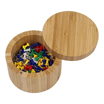 Stylish HTB Bamboo Salt Box with Magnetic Lid for Seasonings