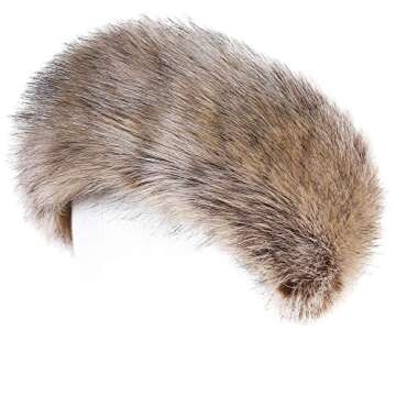 Faux Fur Headband for Women - Winter Earwarmer Earmuff