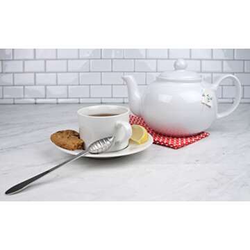 RSVP International 42 oz Stoneware Teapot - Dishwasher Safe