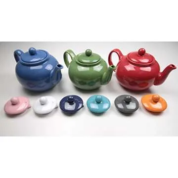 RSVP International 42 oz Stoneware Teapot - Dishwasher Safe