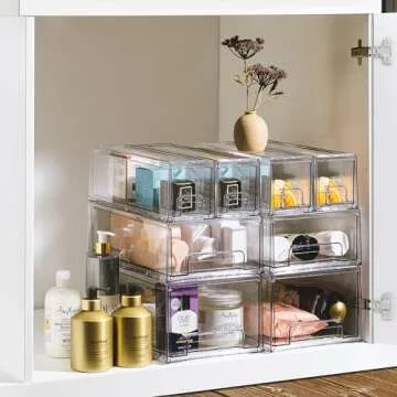 Sorbus Stackable Storage Drawers for Home Organization