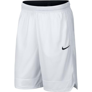 Nike Dri-FIT Icon Men's Basketball Shorts - Comfortable & Stylish Athletic Wear, White/Black, L