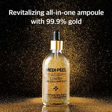 MEDI-PEEL Pure Gold 24K Ampoule 3.38 fl.oz / 100ml | 99.9% 24K Pure Gold All in One Ampoule, 5 Revit...