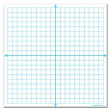 Magnetic Dry Erase Graph X-Y Grid for Classrooms