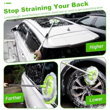 Dependable Ordenado 62" Car Wash Brush Kit for Easy Cleaning