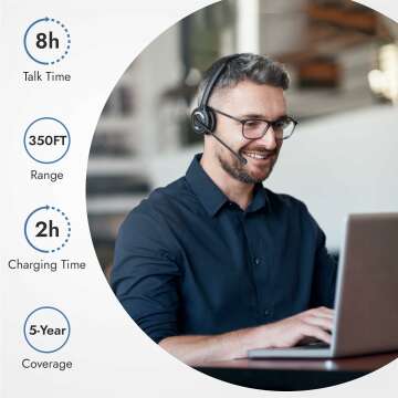 Leitner LH270 Wireless Headset – 2-in-1 with Mic