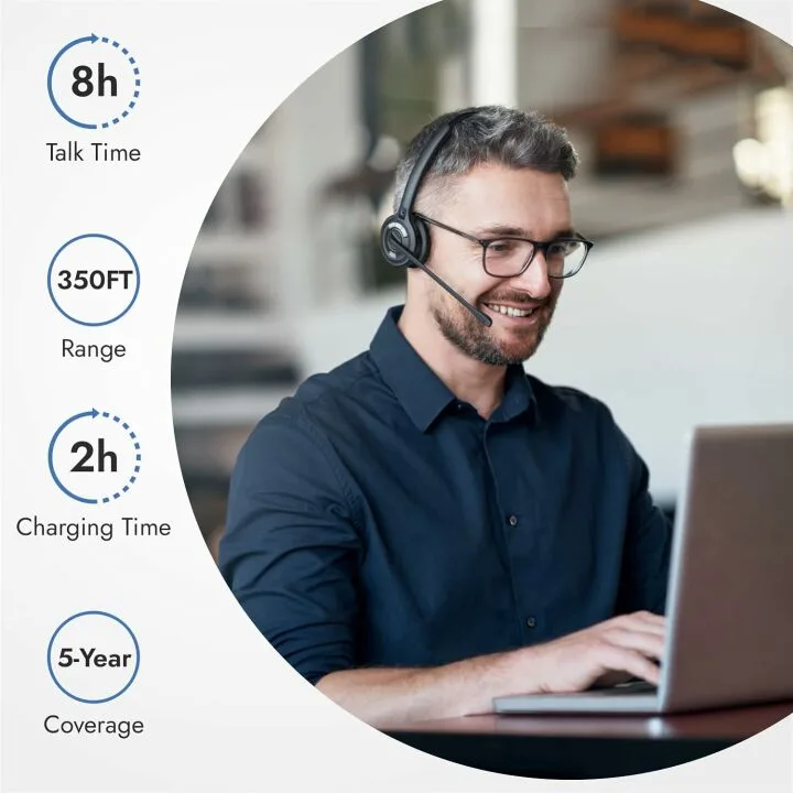 Leitner LH270 Wireless Headset – 2-in-1 with Mic