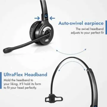 Leitner LH270 Wireless Headset – 2-in-1 with Mic