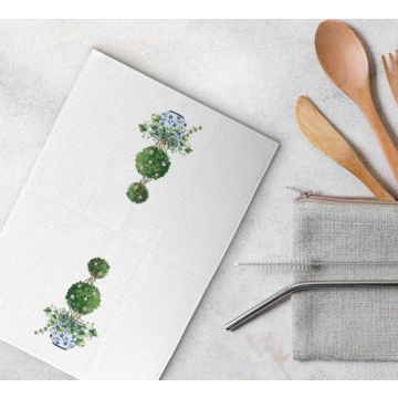 Dwept Chinoiserie Kitchen Towels - Vintage Decor 16x24