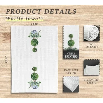 Dwept Chinoiserie Kitchen Towels - Vintage Decor 16x24