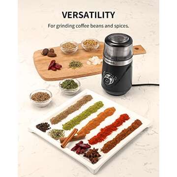SHARDOR Adjustable Electric Coffee Grinder for Precision