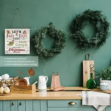 Twisted R Design 5x5 Christmas Wooden Sign for Decor