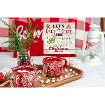 Twisted R Design 5x5 Christmas Wooden Sign for Decor