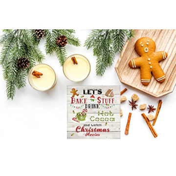 Twisted R Design 5x5 Christmas Wooden Sign for Decor
