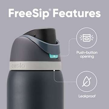 Owala FreeSip Insulated Water Bottle for Sports and School