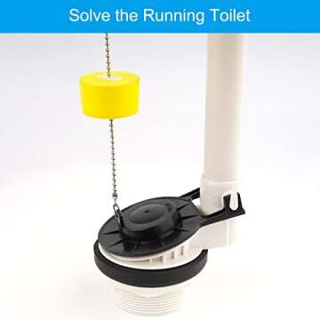 Hibbent 2-Inch Toilet Flapper Replacement for American Standard