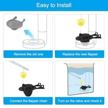 Hibbent 2-Inch Toilet Flapper Replacement for American Standard