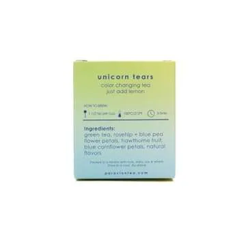 Par Avion Tea, Unicorn Tears Tea - Color Changing Green Tea With Rose Hip and Natural Flavors - 2 oz