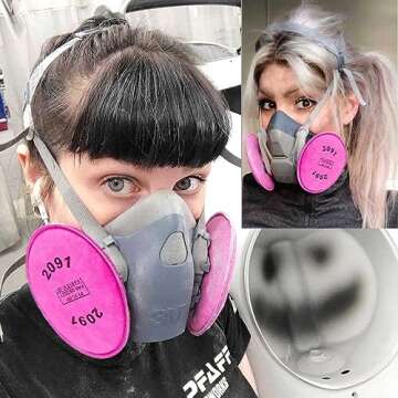 10PCS (5Pack) 2091 P-100 Particulate Filter Installed on Filter Retainer Replacement for 6000 6200 6800 7000 FF-4 for Against Dust Welding Woodworking