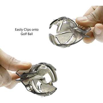 FAVORGEAR Golf Ball Marker Kit,Golf Ball Line Drawing Marker Tool,Golf Ball Marking Tool,Golf Ball Liner with Markers,Golf Ball Marking Stencils,Golf Accessories Alignment and Identification Tool