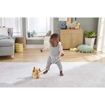 Fisher-Price Toddler Toy Lil’ Snoopy Pull-Along Puppy Dog, Walking Activity for Developmental Play Infants Ages 1+ Years