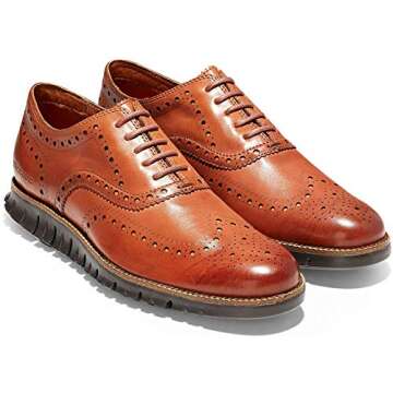 Cole Haan Men's Zerogrand Wing OX Oxford, british tan leather/java, 11 M US