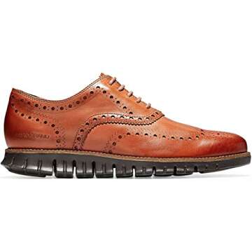 Cole Haan Men's Zerogrand Wing OX Oxford, british tan leather/java, 11 M US