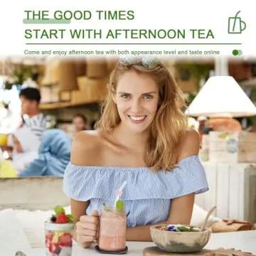 DUMING-IN 6 Pcs Reusable Glass Straws with 2 Cleaning Brushes, Cute Colorful Bow Glass Straws Shatter Resistant, Reusable Straws Dishwasher Safe for Juices, Smoothies, Milkshakes, Teas