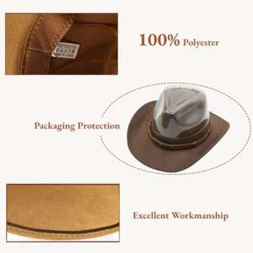 LIDHAY Cowboy Hat for Women and Men - Stylish Western Hat