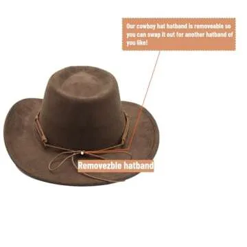 LIDHAY Cowboy Hat for Women and Men - Stylish Western Hat