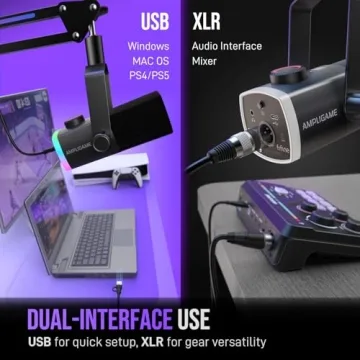 FIFINE AM8PROT Gaming Microphone with Boom Arm Set