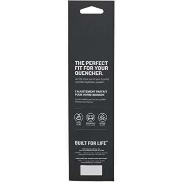 Stanley Reusable Quencher Straws | 4-Pack of BPA-Free, Reusable Straws for Clean Drinking | Perfect for Stanley's 14-20oz Tumblers | Clear