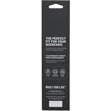 Stanley Reusable Quencher Straws | 4-Pack of BPA-Free, Reusable Straws for Clean Drinking | Perfect for Stanley's 14-20oz Tumblers | Clear