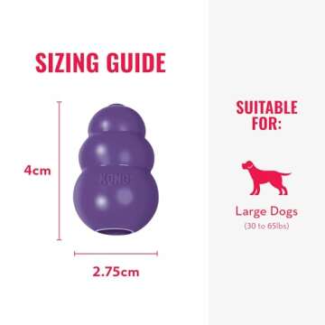 KONG Senior - Dog Toy with Gentle, Natural Rubber - Durable Dog Toy for Older Dogs - Use Treats with Stuffable Chew Toy - Treat Toy for Chewing & Fetching - for Large Dogs
