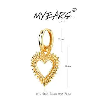 Stylish MYEARS Women Halo Heart Earrings for All Occasions